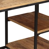 thumbnail of vidaXL Schreibtisch mit Klapphocker Mangoholz Massiv 115x50x76 cm