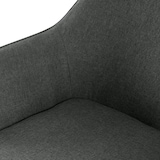 thumbnail of CHEFGASTRO Esszimmerstuhl TLAQUEPAQUE Stoff HxBxT 82x52x63cm Dunkelgrau Küchenstuhl