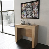 thumbnail of Tavolo Consolle Allungabile 3 Metri 14 Posti Salvaspazio Multiposizione Design Moderno Elegante Consolle Per Casa Ufficio 78 x 51 x 90 cm Rovere