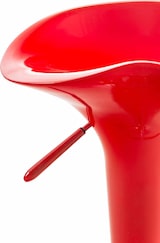 thumbnail of Décoshop26 - Barhocker Hochstuhl x1 höhenverstellbar modernes Design – Sitzfläche aus glänzend rotem Kunststoff 10_0006059
