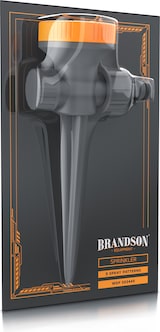 thumbnail of Brandson 1x Rasensprenger 5 Fach Rasensprinkler, Flächenregner Garten Sprinkler, Kreis Halbkreis Viertelkreis Fächer beidseitig Strahl, Wählscheibe
