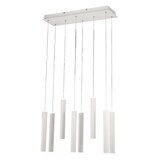 thumbnail of Fabas Luce Prado 8-flammige Pendelleuchte - 52W dimmbare LED - Mattweißes lineares Design