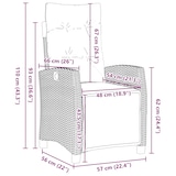 thumbnail of vidaXL 7-teiliges Garten-Esszimmer Set - Schwarz - Poly Rattan