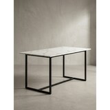 thumbnail of Esszimmertisch 180x90x76 cm Küchentisch Weiß in Marmor-Optik Modern, Esstisch Groß, Speisetisch Rechteckig, Tisch Esszimmer mit