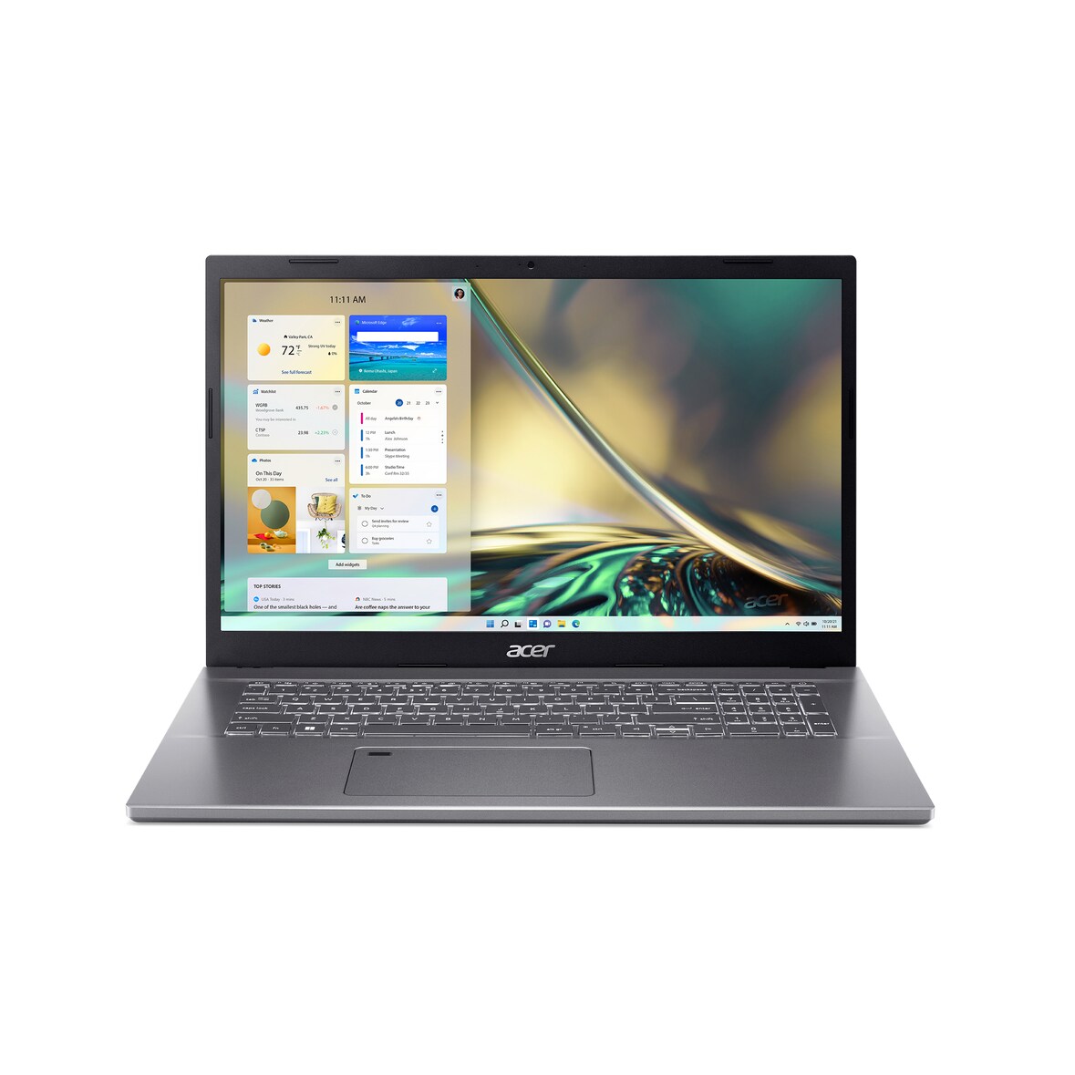 Acer Aspire 5 A517-53-57UQ Laptop 43,9 cm (17.3") Full HD Intel® Core™ i5 i5-1235U 8 GB DDR4-SDRAM 256 GB SSD Wi-Fi 6E (802.11ax) Linux Silber