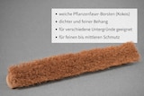 thumbnail of Industriebesen Kokosbesen 50cm Breit mit Metall-Stielhalter Saalbesen Kokos-Borsten ohne Stiel Kokosfeger Handwerkerbesen