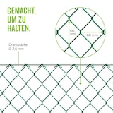 thumbnail of Maschendrahtzaun Viereckgeflecht Maschendrahtgeflecht Drahtzaun grün, anthrazit oder verzinkt Höhe 80 - 200 cm, Länge 15 - 25 m
