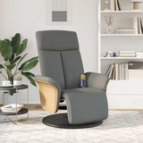 thumbnail of vidaXL Massagesessel mit Fußteil Dunkelgrau Stoff