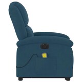 thumbnail of vidaXL Massagesessel mit Aufstehhilfe Elektrisch Blau Samt
