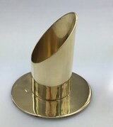 thumbnail of Langkerzen Kerzenleuchter Messing Gold poliert für Ø 30 mm für Kerzen, Altarkerzen, Taufkerzen
