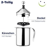 thumbnail of Manueller Edelstahl Milchaufschäumer: Perfekter Schaumgenuss