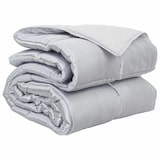 thumbnail of vidaXL Ganzjahresbettdecke Silber 240 x 200 cm Satin und Mikrofaser