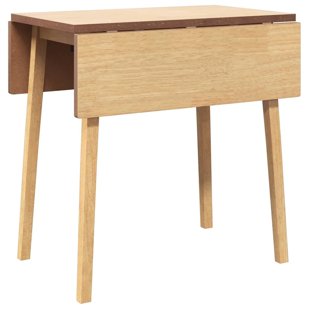 Table à manger naturel bois massif et caoutchouc Modèle Helios Ligne Élite