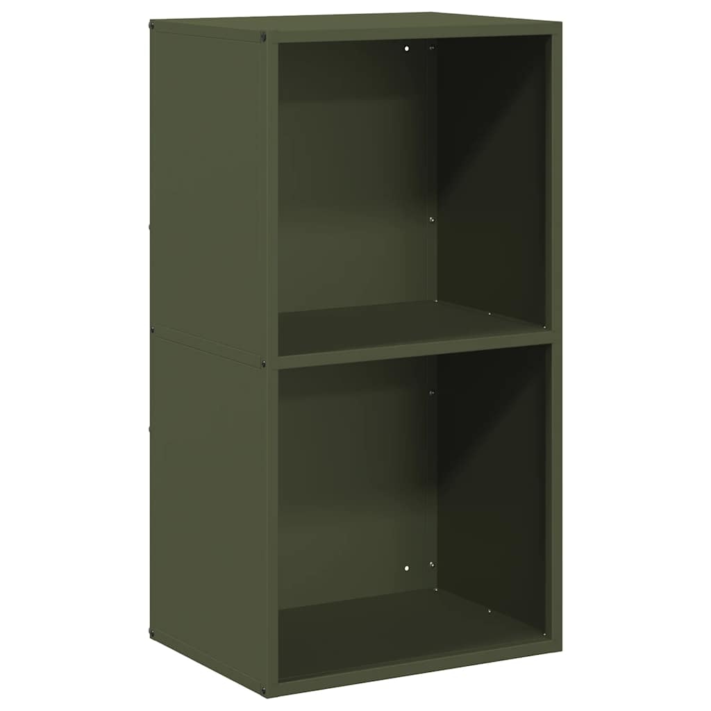 vidaXL Brennholzregal Olivgrün 40x30x75 cm Kaltgewalzter Stahl