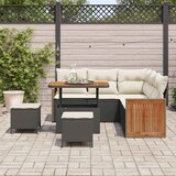 thumbnail of vidaXL Garten-Sofa-Set 8 pcs Schwarz, Creme 90 x 55 x 71 cm
