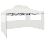 thumbnail of vidaXL Partytent met 3 zijwanden inklapbaar 3x4,5 m wit