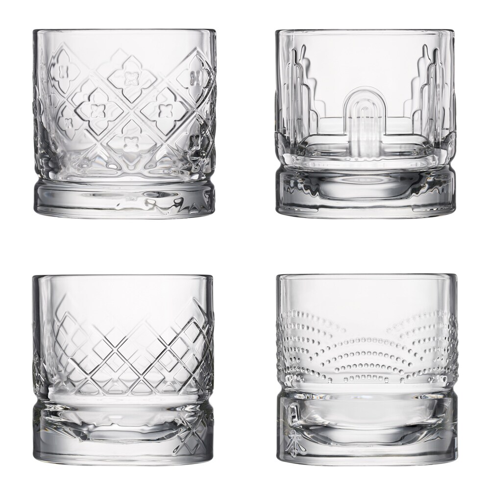 Coffret 4 verres à whisky Dandy30 cl -  30.00 cl Transparent / Cristal Rond Verre La Rochere 8.50x8.30 cm