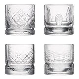 thumbnail of Coffret 4 verres à whisky Dandy30 cl -  30.00 cl Transparent / Cristal Rond Verre La Rochere 8.50x8.30 cm