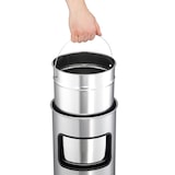 thumbnail of DURABLE Papierkorb Metall 17L rund mit Ascher SAFE