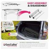 thumbnail of tectake Camping Klapptisch aus Aluminium inkl. Tasche 70x70x70cm 70 x 70 x 70 cm Grau