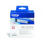 thumbnail of Brother DK22223 - Etiquetas originais de tamanho personalizado - Largura 50mm x 30,48 metros - Texto preto sobre fundo branco