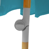 thumbnail of SVITA Sonnenschirm Bambus 2m Neigbar Gartenschirm Balkonschirm Hellblau