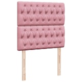 thumbnail of vidaXL Boxspringbett mit Matratze Rosa 90x200 cm Samt