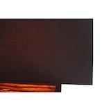thumbnail of SalesFever Stehleuchte 163 cm | Schirm Stoff | Gestell Heveaholz & Treibholz & Metall | B 35 x T 20 x H 163 cm | schwarz – natur