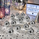 thumbnail of Spiegelkugel 5cm Mini Discokugel coole Party Disko Deko silber 12Stück