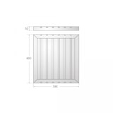 thumbnail of Filtro Campana Industrial de Cocina para Hostelería 49x39 en AISI 430 FLF