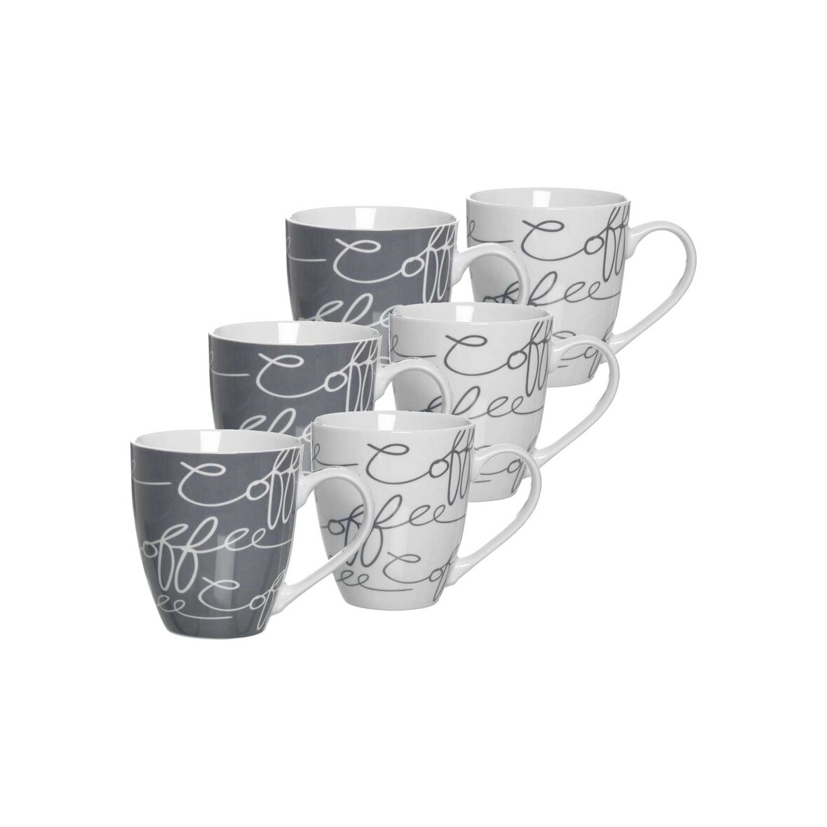 Ritzenhoff & Breker CORNELLO Jumbotasse 600 ml grau 6er Set