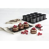 thumbnail of Plaque pâtisserie 12 mini moules ronds amovibles Zenker Black Metallic