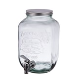 thumbnail of Fontaine Authentic 4 l avec couvercle et robinet -  400.00 cl Transparent / Cristal Carré Verre Table Passion 18.00x18.00 cm