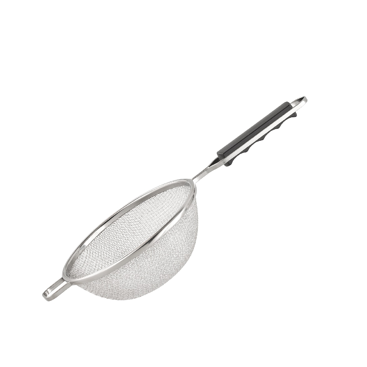 METRO PROFESSIONAL Colador, acero inoxidable 18/8, Ø 19,5 x 41 cm, plata/negro