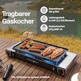 thumbnail of EVOCAMP Gaskocher 2-flammig mit Piezozündung - für Gaskartuschen MSF-1a 227g, ohne Gaskartuschen