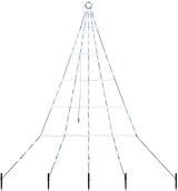 thumbnail of vidaXL LED Weihnachtsbaum mit Erdspießen Kaltweiß 182 cm Metall