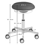 thumbnail of Mayer Sitzmöbel, Drehhocker mit 3D-Sitzelement 1353, Apfelgrün, Kunstleder, 1353_03_30587
