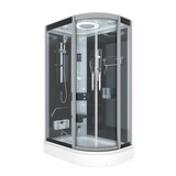 thumbnail of Dampfdusche Sauna Dusche Duschkabine D60-73T2R-EC 80x120 cm mit 2K Scheiben Versiegelung