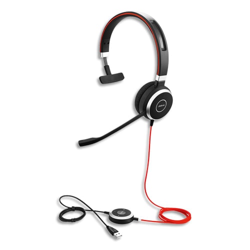 Jabra Evolve 40 MS Mono - Kopfhörer - Kopfband - Büro/Callcenter - Schwarz - Monophon - China