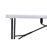 thumbnail of METRO PROFESSIONAL Table de banquet pliante Pamua, acier, plateau HDPE, 180 x 75 cm, blanc