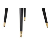 thumbnail of Fauteuil en métal et tissu Paris gris - noir et doré Mauro Ferretti