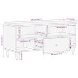 thumbnail of vidaXL TV-Schrank 100x33x46 cm Massivholz Mango