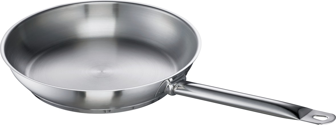 GastroSUS Bratpfanne Chef, Edelstahl, unbeschichtet, 36 cm, induktions-, backofen-, spülmaschinengeeignet