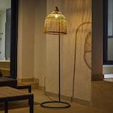 thumbnail of Lumisky Lampadaire d'extérieur filaire SELMA E27 H150cm Polyrotin Beige