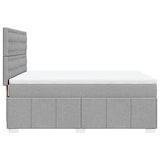 thumbnail of vidaXL Boxspringbett mit Matratze Hellgrau 140x190 cm Stoff