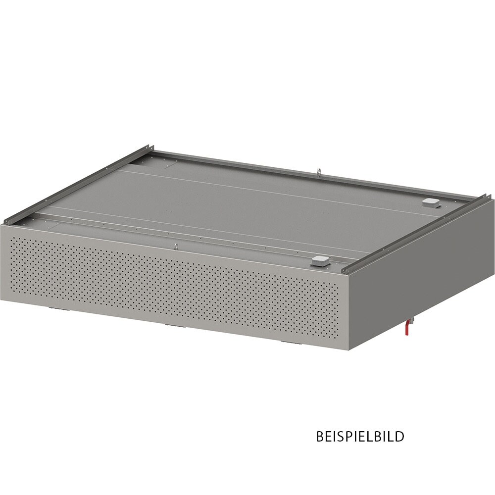 Stalgast Induktions-Deckenhaube mit Kompensation "Expert Line", Kastenform  3000 mm x 2400 mm mit LC2 Typ A Zyklonen-/Labyrinthfilter