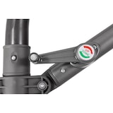 thumbnail of Tarrington House Sombrilla colgante redonda Helena, acero / poliéster, Ø 3 x 2.52 m, apertura por manivela, gris