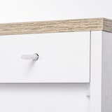 thumbnail of HOMCOM Aparador para Sala de Estar Móvel Buffet com 3 Portas e Prateleiras Ajustáveis 90x30x90 cm Branco e Madeira