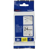 thumbnail of Schriftbandkassette TZESE5, laminiert, 24mm breit / 8m lang, schwarz auf weiß.