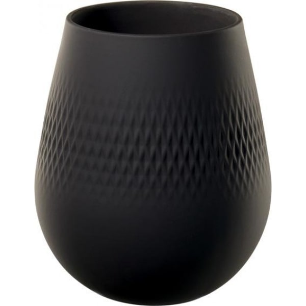 Villeroy & Boch Manufacture Collier noir Vase Carré klein 12,5x12,5x14cm